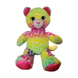 Build A Bear Workshop Lisa Frank Inspired 17" Rainbow Leopard Plush BAB